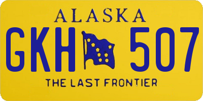 AK license plate GKH507