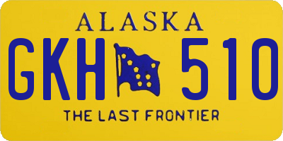 AK license plate GKH510