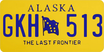AK license plate GKH513