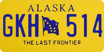 AK license plate GKH514