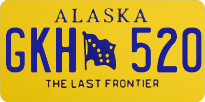AK license plate GKH520