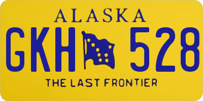 AK license plate GKH528