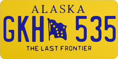 AK license plate GKH535
