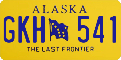 AK license plate GKH541