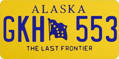 AK license plate GKH553