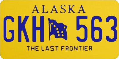 AK license plate GKH563