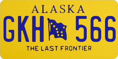 AK license plate GKH566