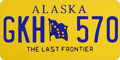 AK license plate GKH570