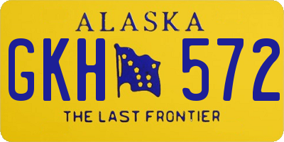 AK license plate GKH572