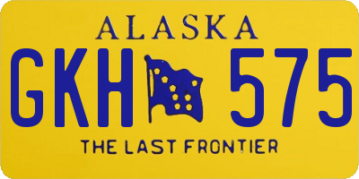 AK license plate GKH575