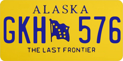 AK license plate GKH576