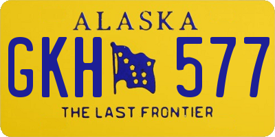 AK license plate GKH577