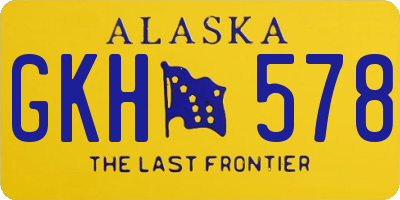 AK license plate GKH578