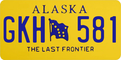 AK license plate GKH581
