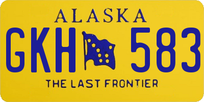 AK license plate GKH583