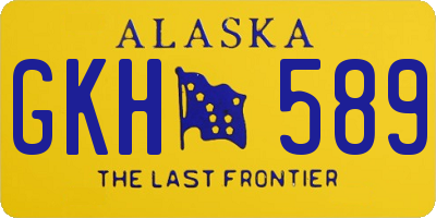 AK license plate GKH589