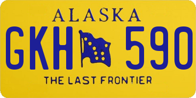 AK license plate GKH590