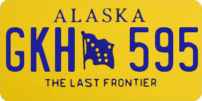 AK license plate GKH595