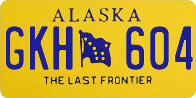 AK license plate GKH604