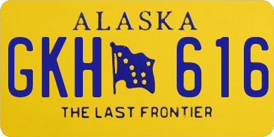 AK license plate GKH616