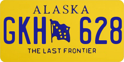 AK license plate GKH628