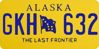 AK license plate GKH632