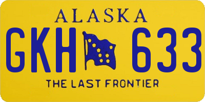 AK license plate GKH633