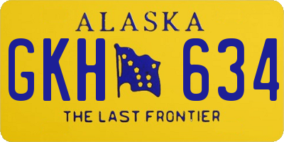 AK license plate GKH634