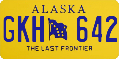 AK license plate GKH642