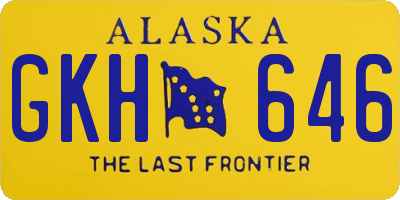AK license plate GKH646