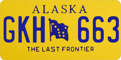 AK license plate GKH663
