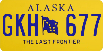 AK license plate GKH677