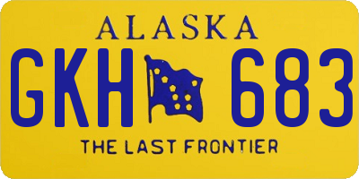 AK license plate GKH683