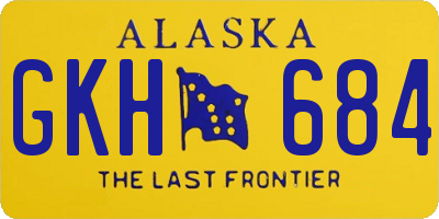 AK license plate GKH684