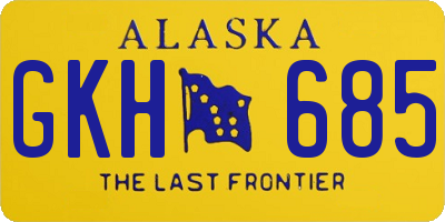 AK license plate GKH685