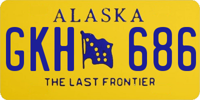 AK license plate GKH686