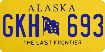 AK license plate GKH693