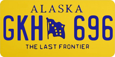 AK license plate GKH696