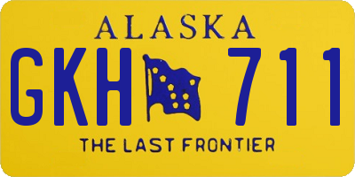 AK license plate GKH711