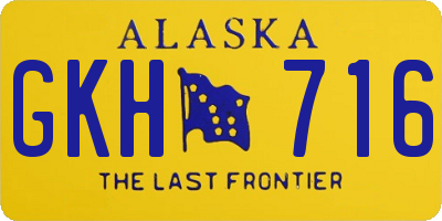 AK license plate GKH716