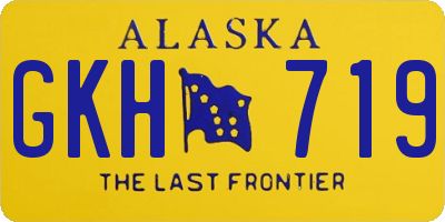 AK license plate GKH719