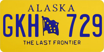 AK license plate GKH729