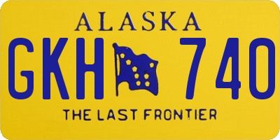 AK license plate GKH740
