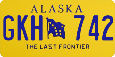 AK license plate GKH742