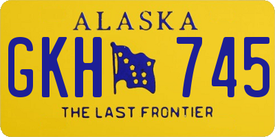 AK license plate GKH745