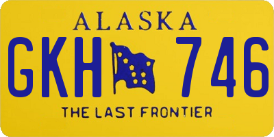 AK license plate GKH746
