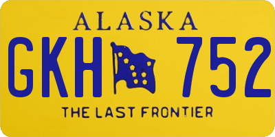 AK license plate GKH752