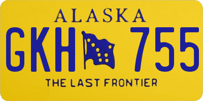 AK license plate GKH755