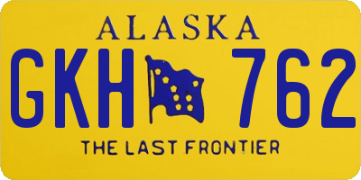 AK license plate GKH762