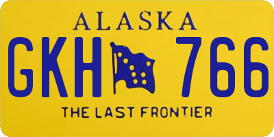 AK license plate GKH766